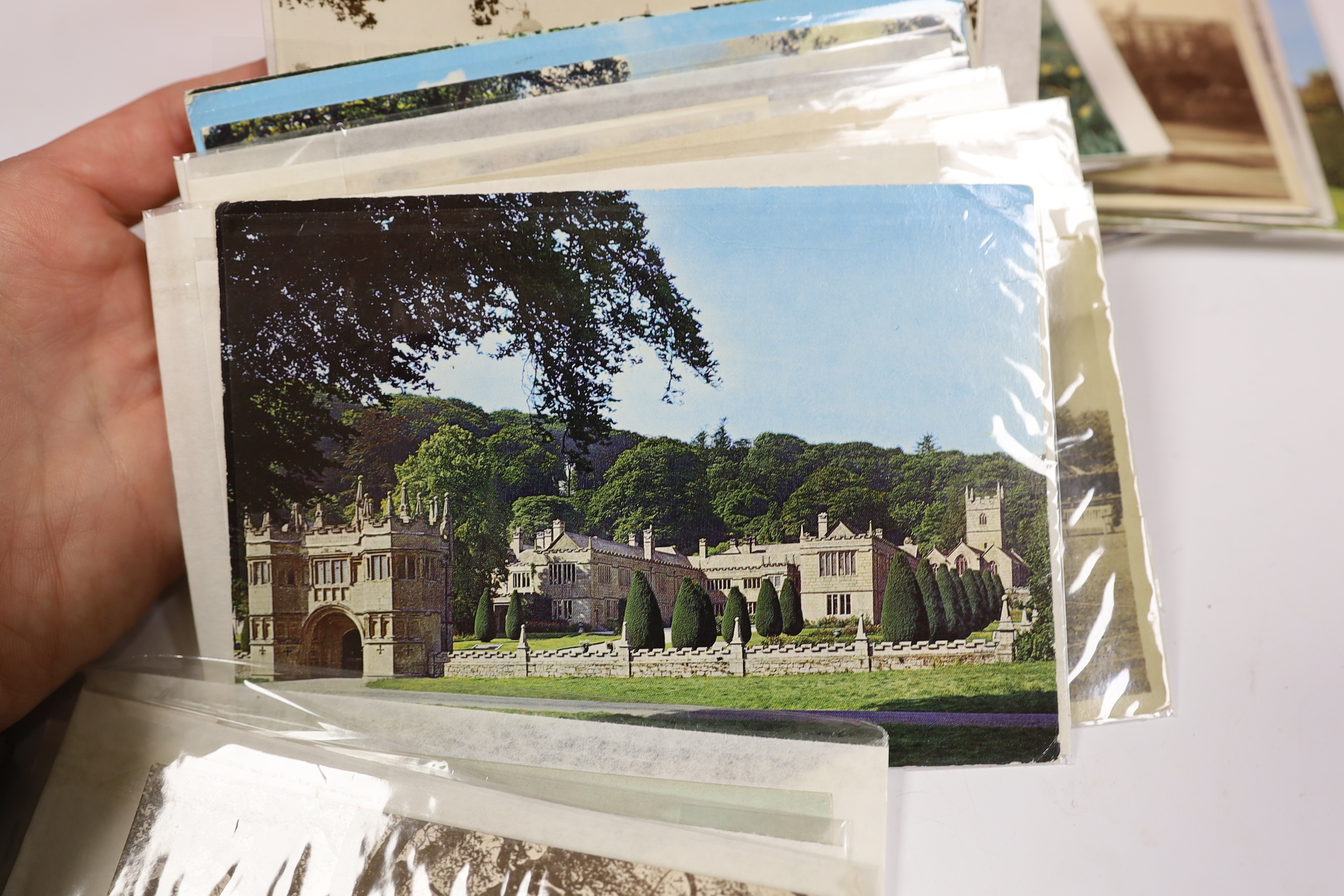 Collection of topographical postcards including Sussex, Warwickshire and Yorkshire